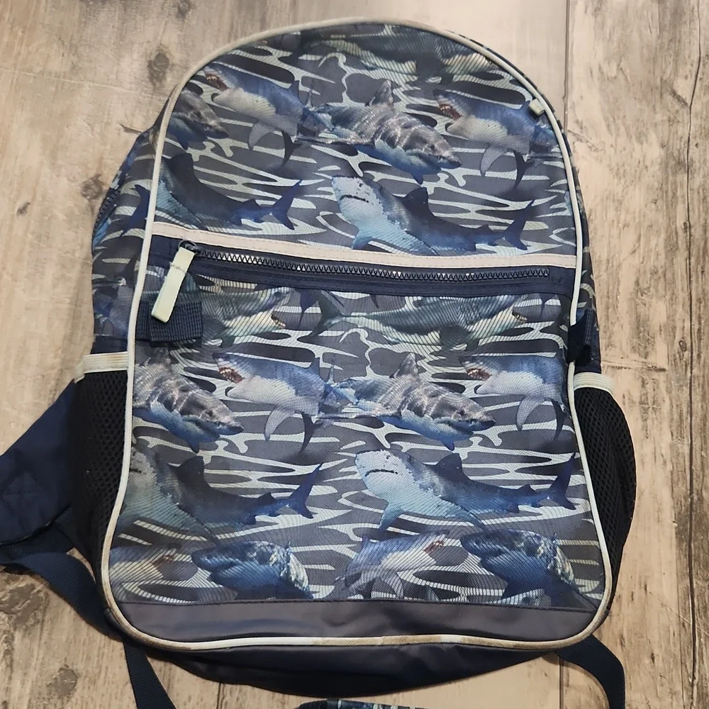 Blue Camo Shark Backpack Bundle - Picture 4 of 9